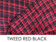 Tweed Red Black
