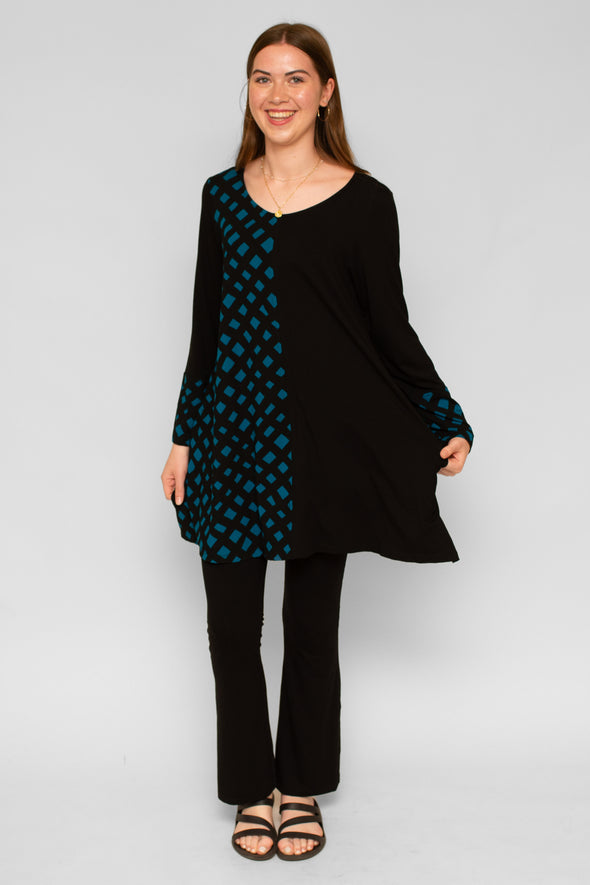 Rosalind Tunic / Lattice Noir Cosmo