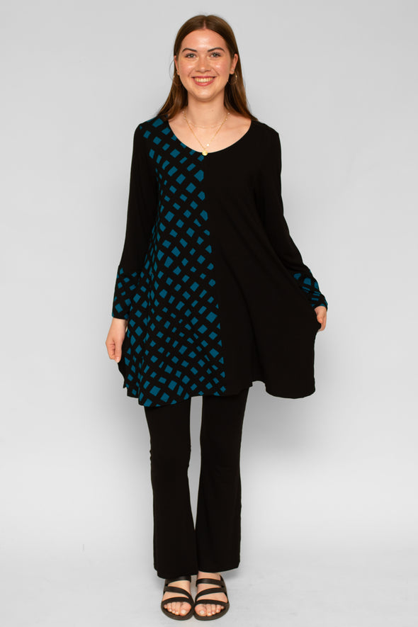 Rosalind Tunic / Lattice Noir Cosmo