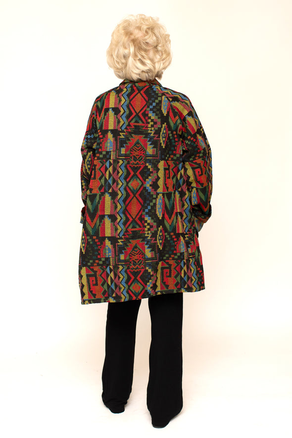 VAYU Coat / Aztec Black Block