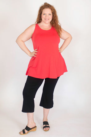 Jean Capris Pants / Solid Noir